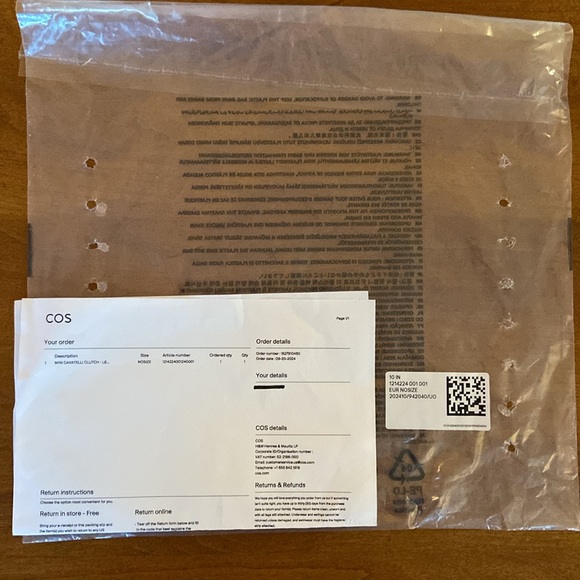 COS Mini Cavatelli Clutch Bag, Leather, Black, NWT - Picture 11 of 15